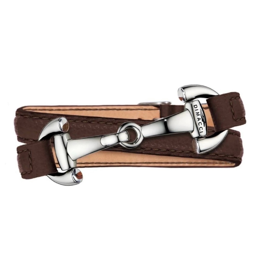 DIMACCI Leather Bit Bracelet